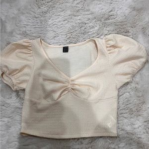 Cream blouse shirt